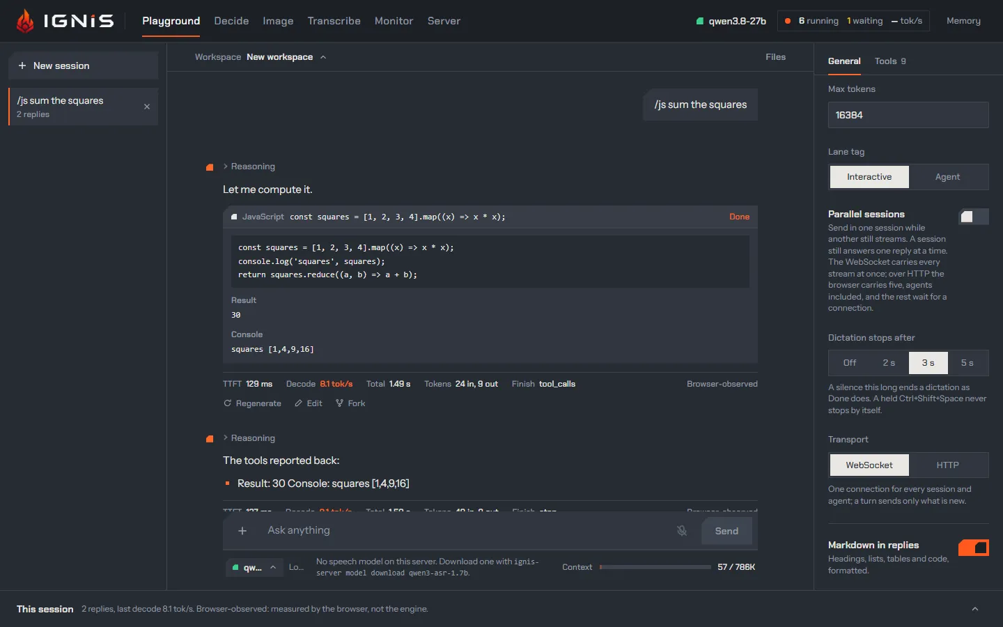Code the model wrote, checked by the safety review and run